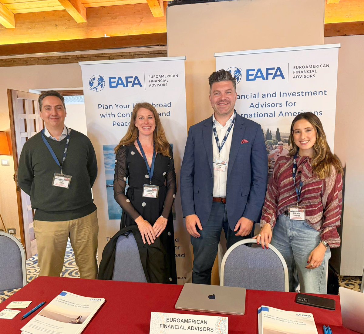 AdvisorsEuro's tweet photo. Some of the @AdvisorsEuro team at the @inliving 2026 Fast Track Europe Conference in #Rome
#usexpats #americansabroad #investing #financialadvice #FinancialPlanning #livingabroad #movingabroad https://t.co/0HWnFfWK8c