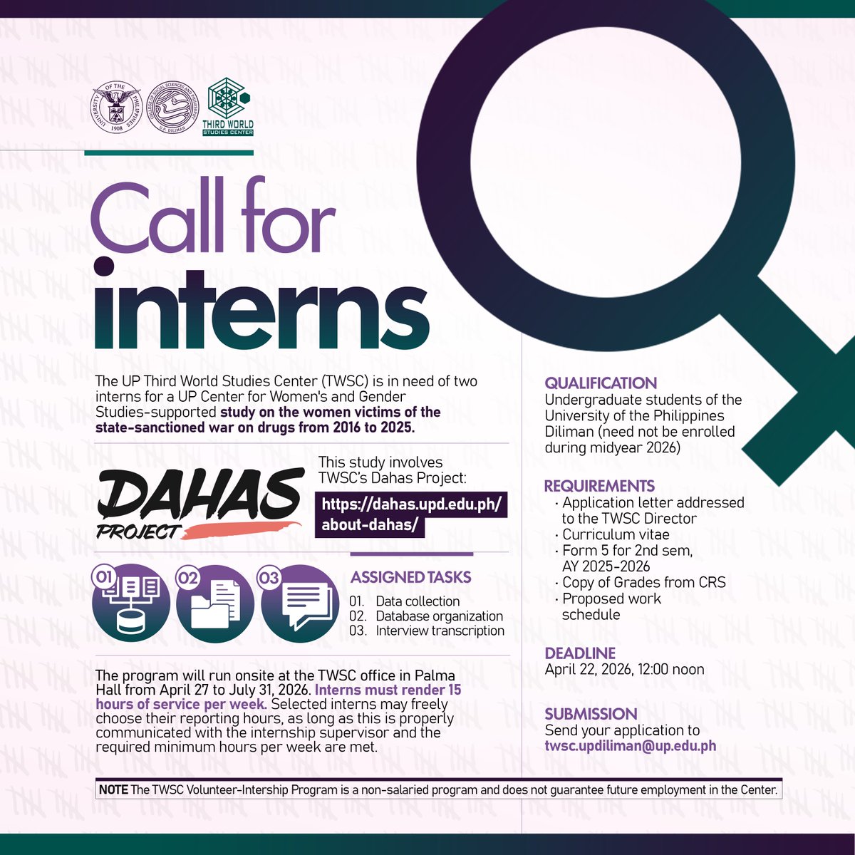 UP Third World Studies Center tweet media