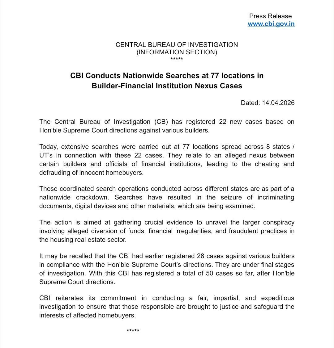 Central Bureau of Investigation (India) tweet media