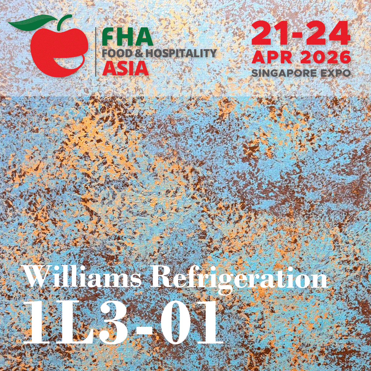 Tomorrow, #FHA2026 begins at the Singapore EXPO. Find Williams at Booth 1L3-01 to discover:

❄️ The new Varitemp range
🎨 Bespoke FOH finishes
🌱 Eco-friendly R290 solutions

Let’s talk refrigeration! 🤝

#williamsrefrigerationhk #AliGroupFSshows #chillerfreezer