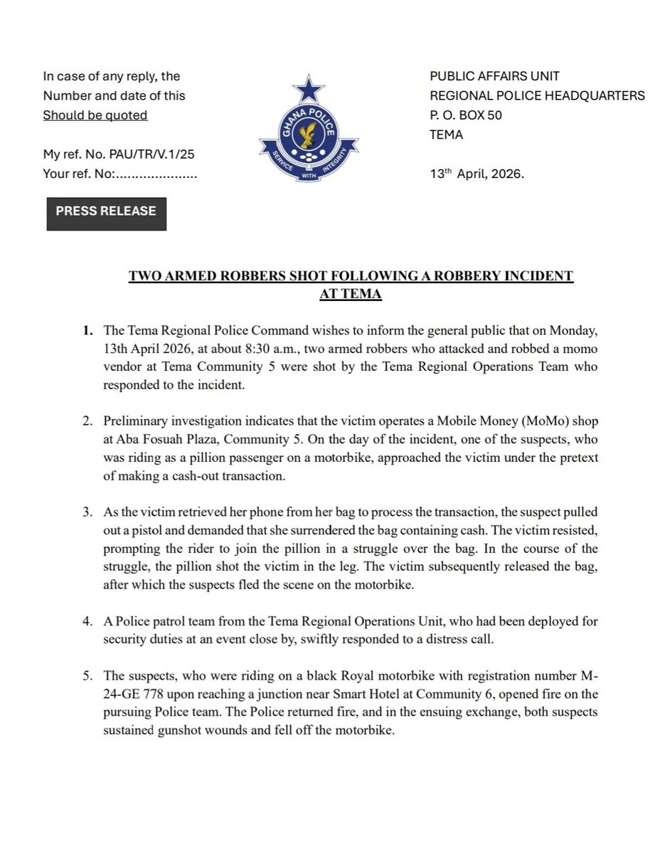 Ghana Police Service tweet media