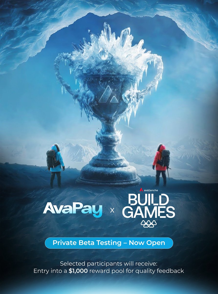 avapayofficial's tweet photo. 🚨AvaPay Private Beta Testing – Now Open 🚀

AvaPay is a simple, fast, and transparent on-chain payroll solution for DAOs, protocols, and Web3 startups.

With support from Build Games, the Avalanche Foundation, and Ava Labs, we’re opening a limited private testnet round.

Steps (takes ~10 minutes):
• Easy wallet connection (social login via Privy)
• Get test USDC from the faucet
• Run simple batch payouts on testnet
• Fill out a short feedback form

Selected testers will receive:
• Entry into a $1,000 reward pool for quality feedback
• Priority access when we launch on mainnet
• Direct influence on product improvements

This is exclusive — only serious treasury operators, DAO leads, and Web3 founders will be invited.

To apply: Fill out this short form. We’ll review applications and send testnet invites within 48 hours.
→ https://t.co/J90pr9yIvO

Let’s build better payroll together.

Conceived during Build Games • Supported by Build Games & Avalanche