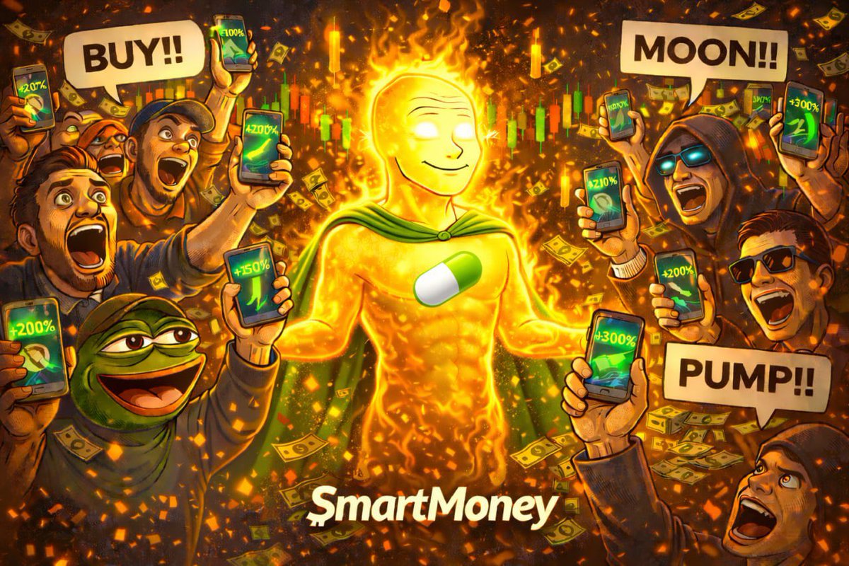 SmartMoney_0's tweet photo. $SMARTMONEY moves silent, accumulates in chaos, sees what others miss. 

$DUMBMONEY chases noise, buys tops, sells fear. In the trenches, only patience, conviction, and vision separate winners from exit liquidity. https://t.co/a4HSpKBaEo