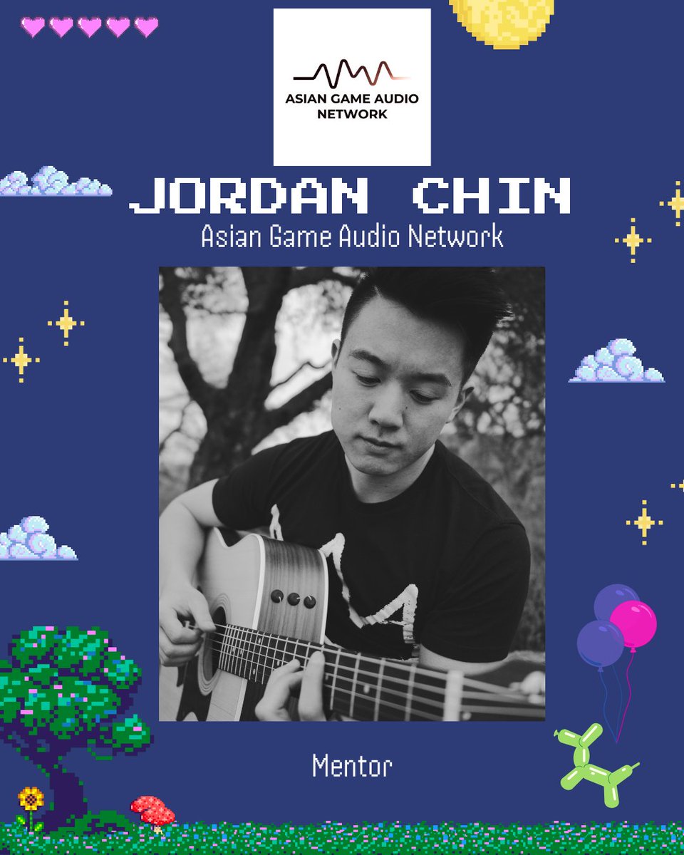 asiangameaudio's tweet photo. We would like to introduce one of our awesome mentors that has been a part of last year's session, Jordan Chin! @jordanchinmusic

Jordan Chin is a composer and multi-instrumentalist from the San Francisco Bay Area with over 10 years of game industry experience. https://t.co/LfMVl4TvzY