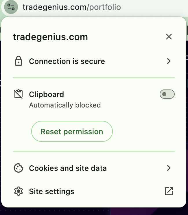 GreedVault's tweet photo. @GeniusTerminal 

clipboard access in a crypto app???? yeah that's not sus at all.... care to explain whats going on here? https://t.co/LE9hJ4EpMX