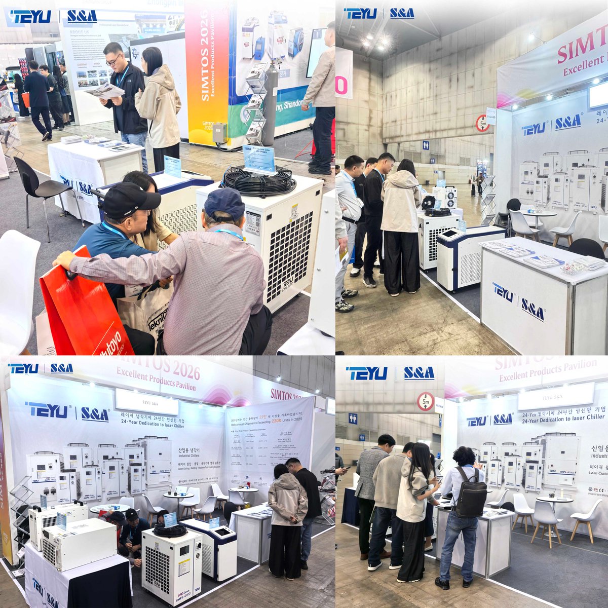 teyuchiller's tweet image. 🔥 Day 2 at #SIMTOS2026.
We made the most of today’s show by holding in-depth discussions with visitors on #coolingsolutions for #CNCmachining, #laser processing, and high-precision applications. Many exhibitors are using TEYU #chillers to cool their demonstration equipment.❄️