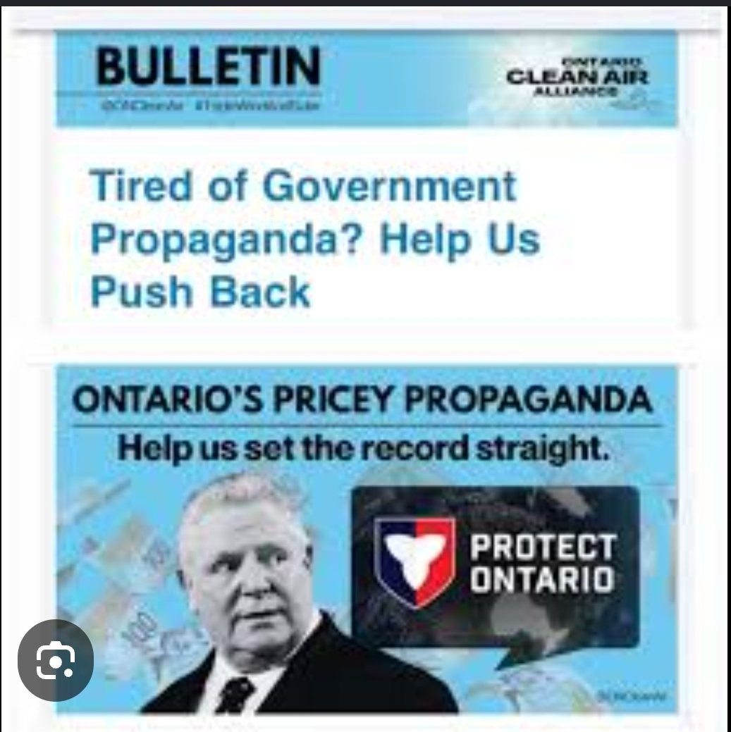 Freire1Pb's tweet image. According to figures in the auditor general's report, Shelley Spence found the Ford government has spent approximately $452 million on taxpayer-funded advertising (propaganda) since it came to power in 2018. 
cleanairalliance.org/help-us-push-b…