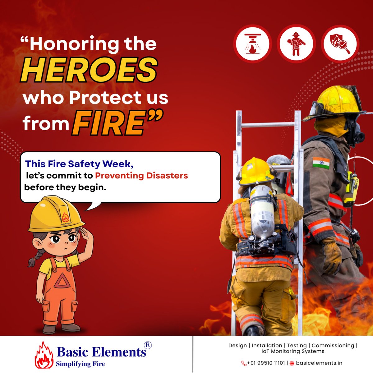 SimplifyingFire's tweet photo. Not all heroes wear capes.
Some walk into fire. 🔥
This #FireSafetyWeek, don’t just appreciate —
👉 Take action.
👉 Check your fire system.
👉 Prevent disasters.

#SafetyFirst #FirePrevention #BasicElements https://t.co/aExhgK4ege
