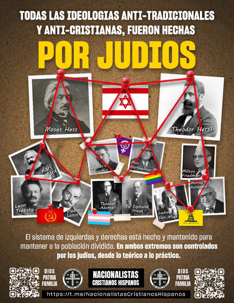Los judíos siempre juegan a los dos lados, les interesa controlar la narrativa. Sea izquierda o derecha solo vas a ver judíos.