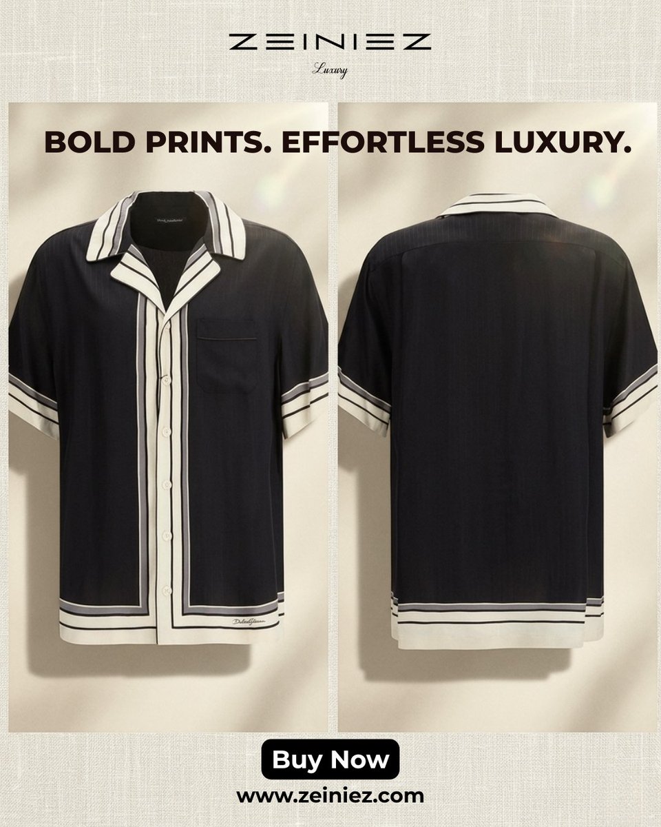 zeiniezcom's tweet image. Luxury you can feel, style you can’t ignore. 🖤
From beachside brunches to evening events, this silk statement piece defines summer sophistication.

Order now at - zeiniez.com/products/dolce…

#DolceGabbana #LuxuryFashion #SummerStyle #MensFashion #zeiniezluxury #zeiniezclothing