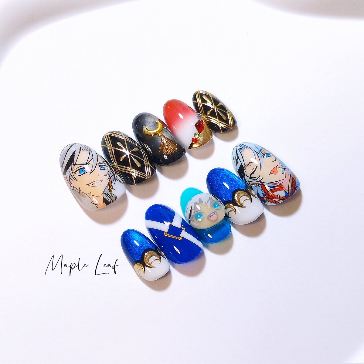 𝑴𝒂𝒑𝒍𝒆 𝑳𝒆𝒂𝒇 .ネイルチップ販売 tweet media