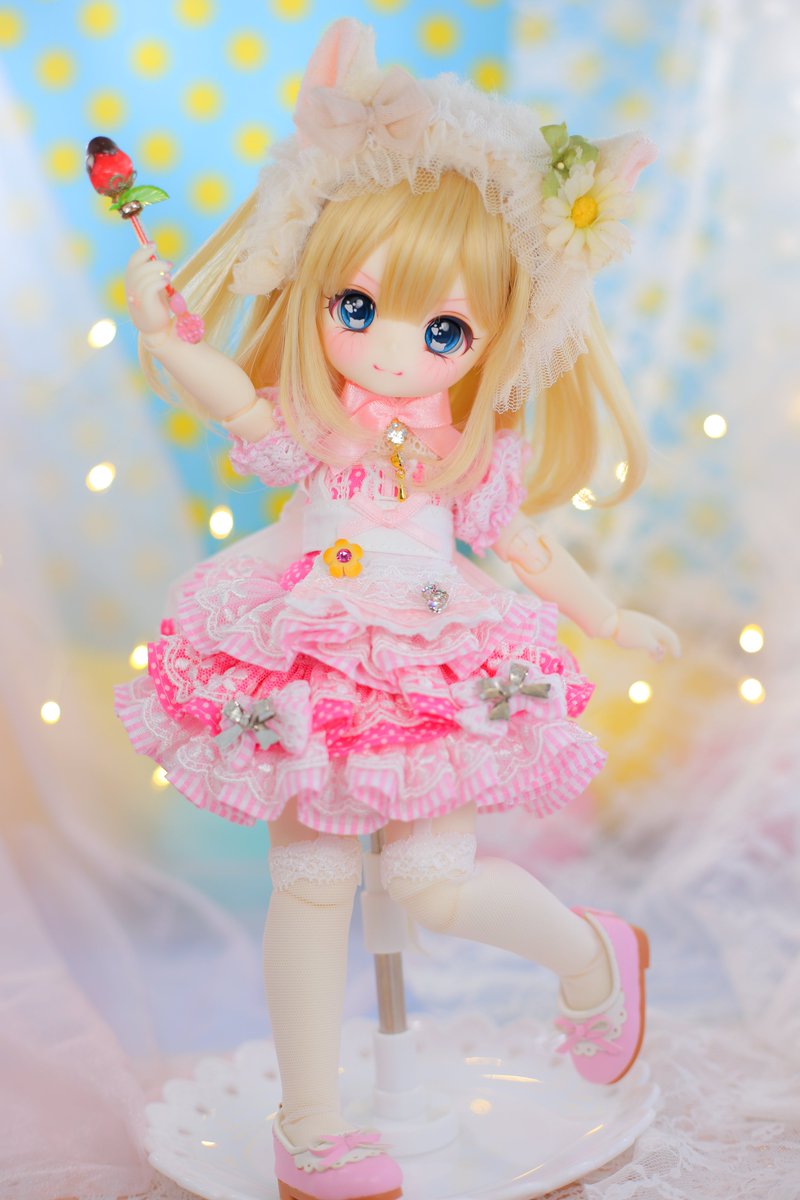 Tinyfoxちゃんメイクしました🐱💕
#空想遊歩社
#ScarletAlice