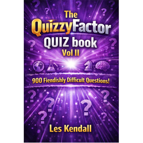 KendallCookbook's tweet photo. QuizzyFactor Quiz Book Volume 2 now has a new cover! Available as eBook, paperback and hardback. On Amazon, https://t.co/XMgdJyhytc https://t.co/lp63hPlSGV
