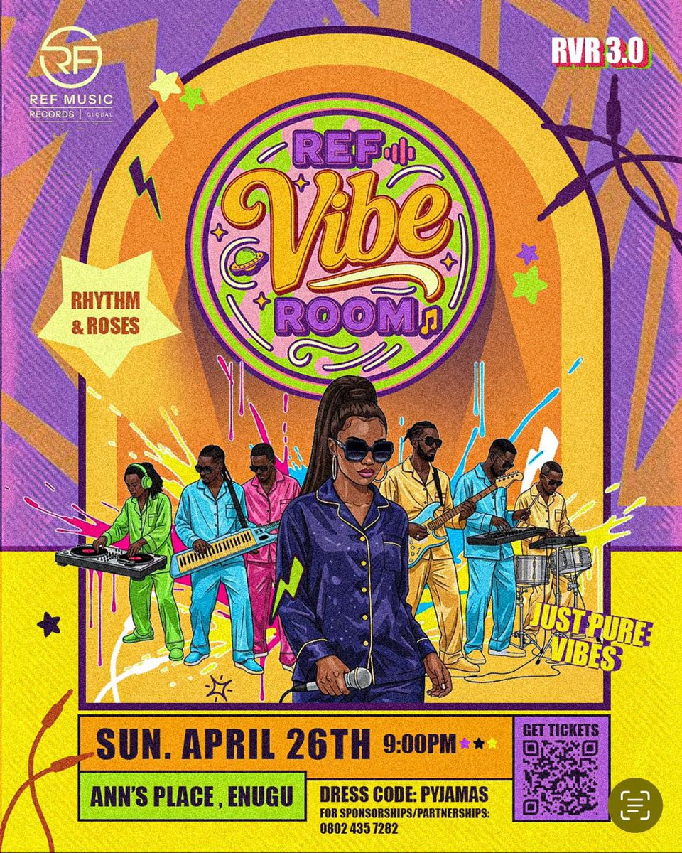 REF MUSIC will be hosting their annual “REF VIBE ROOM” on the 26th!!! 😩🔥

dress code: PYJAMAS😴🛏️

If you no dey east, I pity you