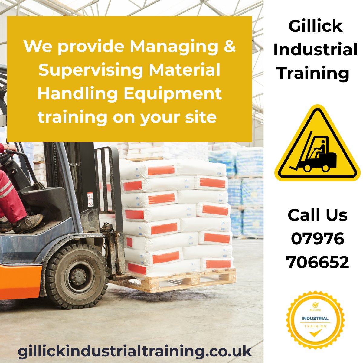 GillickTraining's tweet image. We provide Managing &amp;amp; Supervising Material Handling Equipment training on your site throughout the midlands and surrounding counties.

gillickindustrialtraining.co.uk 

#training #safety