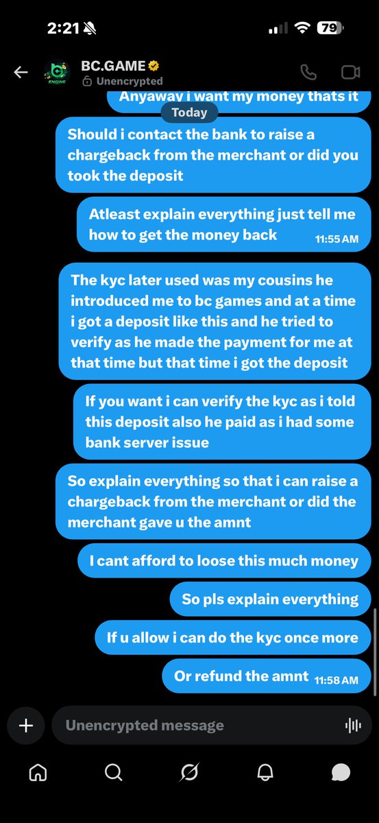 bcmon1077's tweet photo. @yikesqq @bcgame @Ellie_Lu_crypto Can you help me with this cant do kyc again and they wont give me my deposit its been 25 days or they just scamming me submitted all the proofs and after they they not even giving a chance to do kyc again so what to do to get the deposit pls someone help me with this shit https://t.co/pvtwwjB3m8