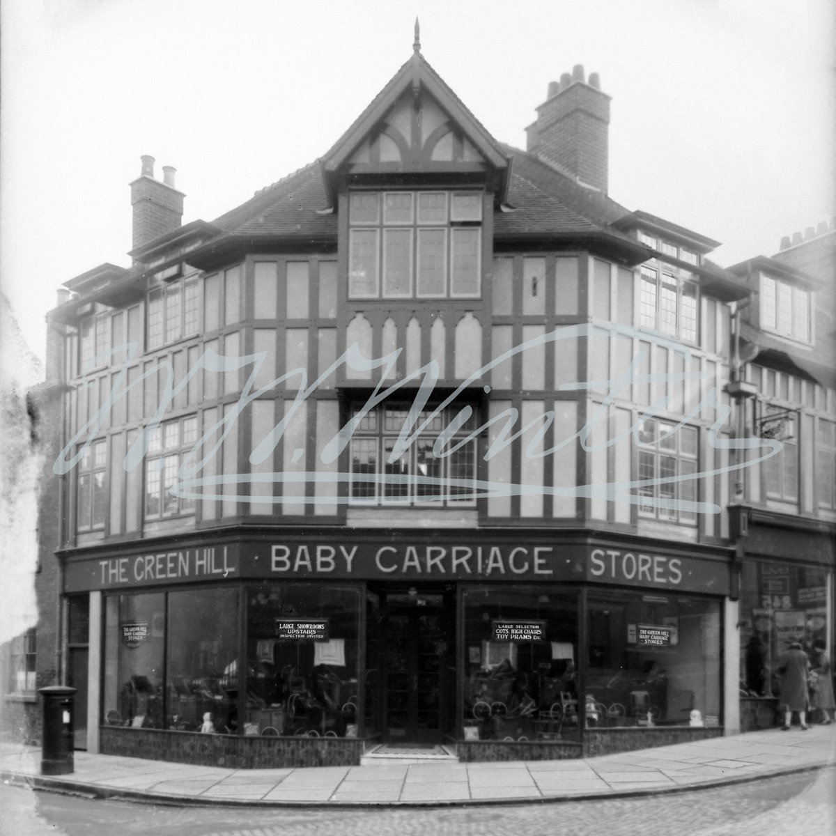 The Green Hill Baby Carriage Stores on the corner of St Peter's Churchyard and Green Lane.
#Winters1852 #WWWinterHeritageTrust #WWWinterLtd #ShopFront