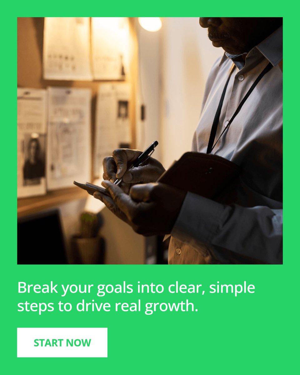 AurelianEdge's tweet image. Big plans often fail because they stay big and vague. Break them down into clear, simple next steps. This clarity is the key to execution and growth in any African business. #Consultancy #ESG #Growth #Africa