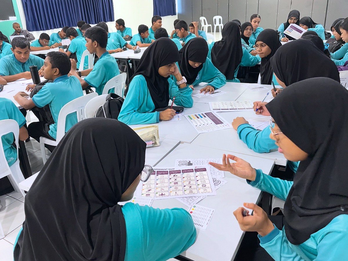 SAILSProjectmv's tweet photo. Highlights from Day 3 - Career Guidance for Rehendhi School Students 

Exploring the world beyond the classroom ✨
Students learned about today’s careers, emerging opportunities, and what the future of work looks like.

#FutureCareers #CareerAwareness

@ncsgovmv @MoHEmv https://t.co/PTnMk0UBH4