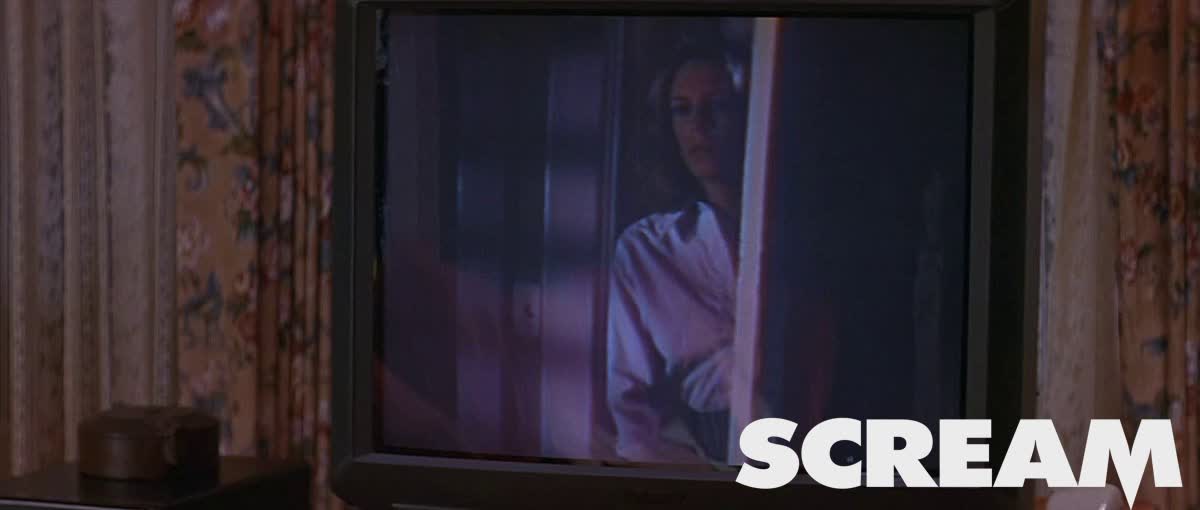 Horror movie characters watching horror movies