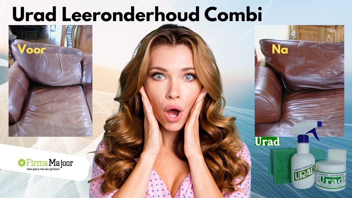 Leer schoongemaakt weer voeding en glans gegeven met de Urad Leeronderhoud Combi 

#leeronderhoud | #urad | #LeeronderhoudCombi | #leervoeding | #leerglans| #superzuinig