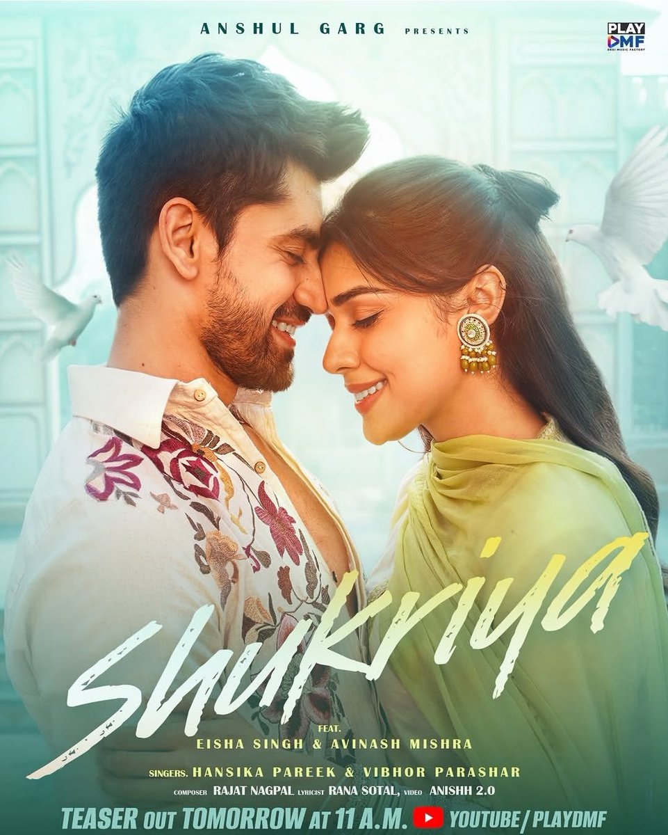 biryani_viral_'s tweet image. When Eisha Singh is involved, you know it’s going to be special ❤️‍🔥
#Shukriya teaser out tomorrow at 11 AM IST 🔥 on @playdmfofficial YouTube channel 

#EishaSingh #EishasTribe