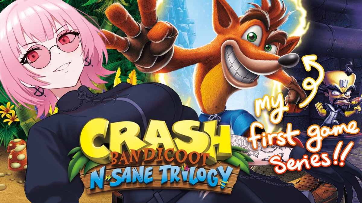 moricalliope's tweet image. crash was my first love and my babysitter regularly would ask me shit like "so, how's crash?" like we were actually together

good thing I've changed so much since then hahahaha

@ 12:00 JST / 8pm PDT

【Crash Bandicoot N. Sane Trilogy】
youtube.com/live/iAOGywvMO…