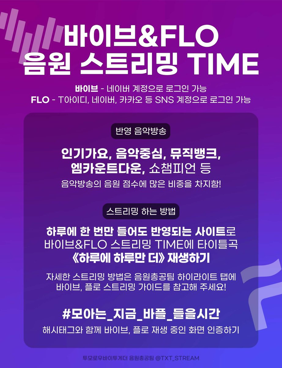 투모로우바이투게더 음원총공팀 tweet media