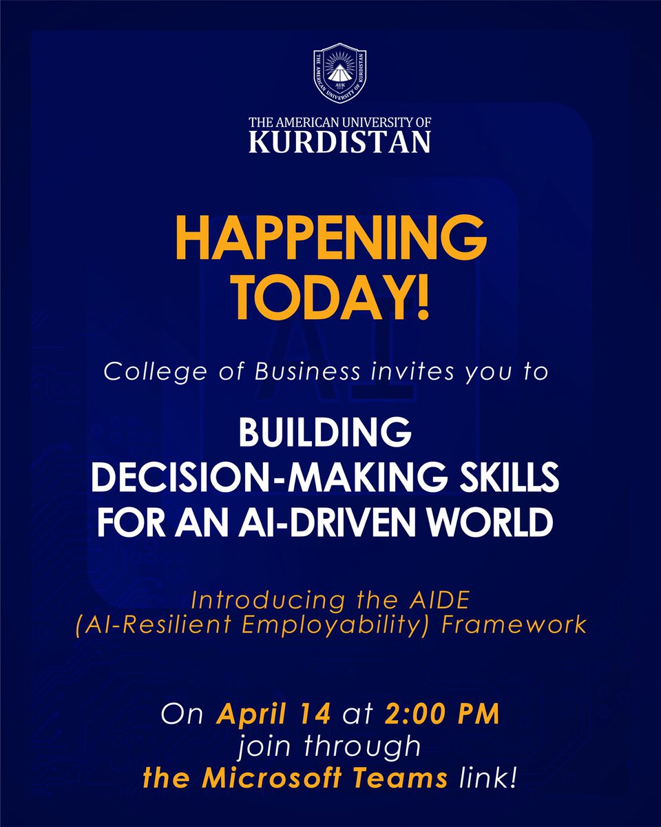 The American University of Kurdistan tweet media
