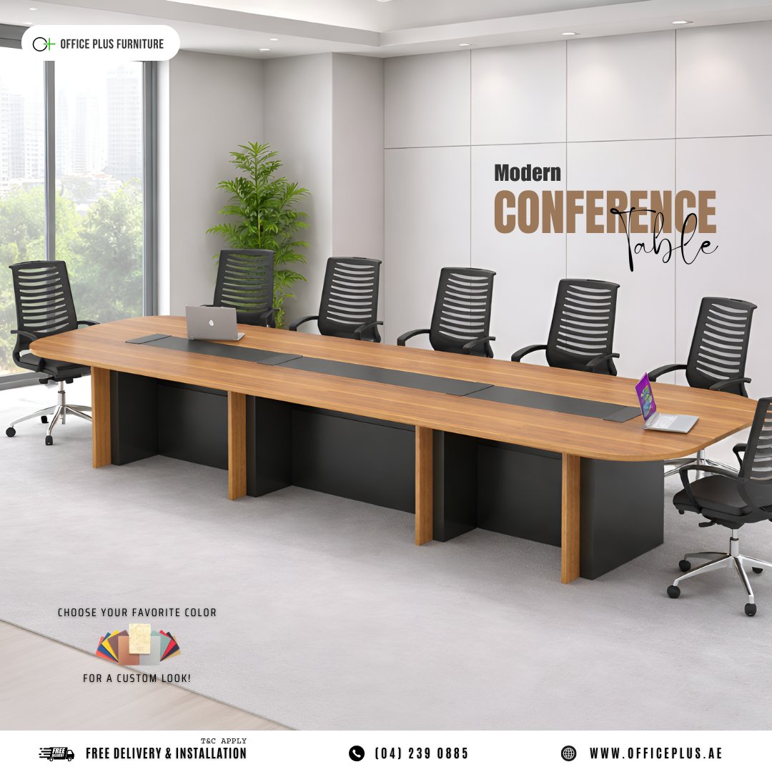 PlusDxb's tweet image. Boost team efficiency with a sleek modern #meeting #table built for smooth collaboration, helping you create a #workspace where ideas flow and innovation grows.

#office #furniture:officeplus.ae
Phone: +971 42 39 0885
WhatsApp: +971 52 137 8353
Email: info@officeplus.ae