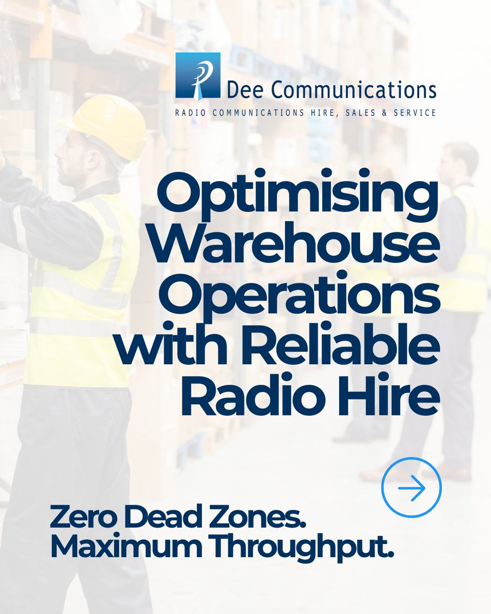 Dee_Comms's tweet image. Zero Dead Zones. Maximum Throughput.

In a fast-paced warehouse, mobile signals fail where radios excel.

#Warehousing #Logistics #RadioHire