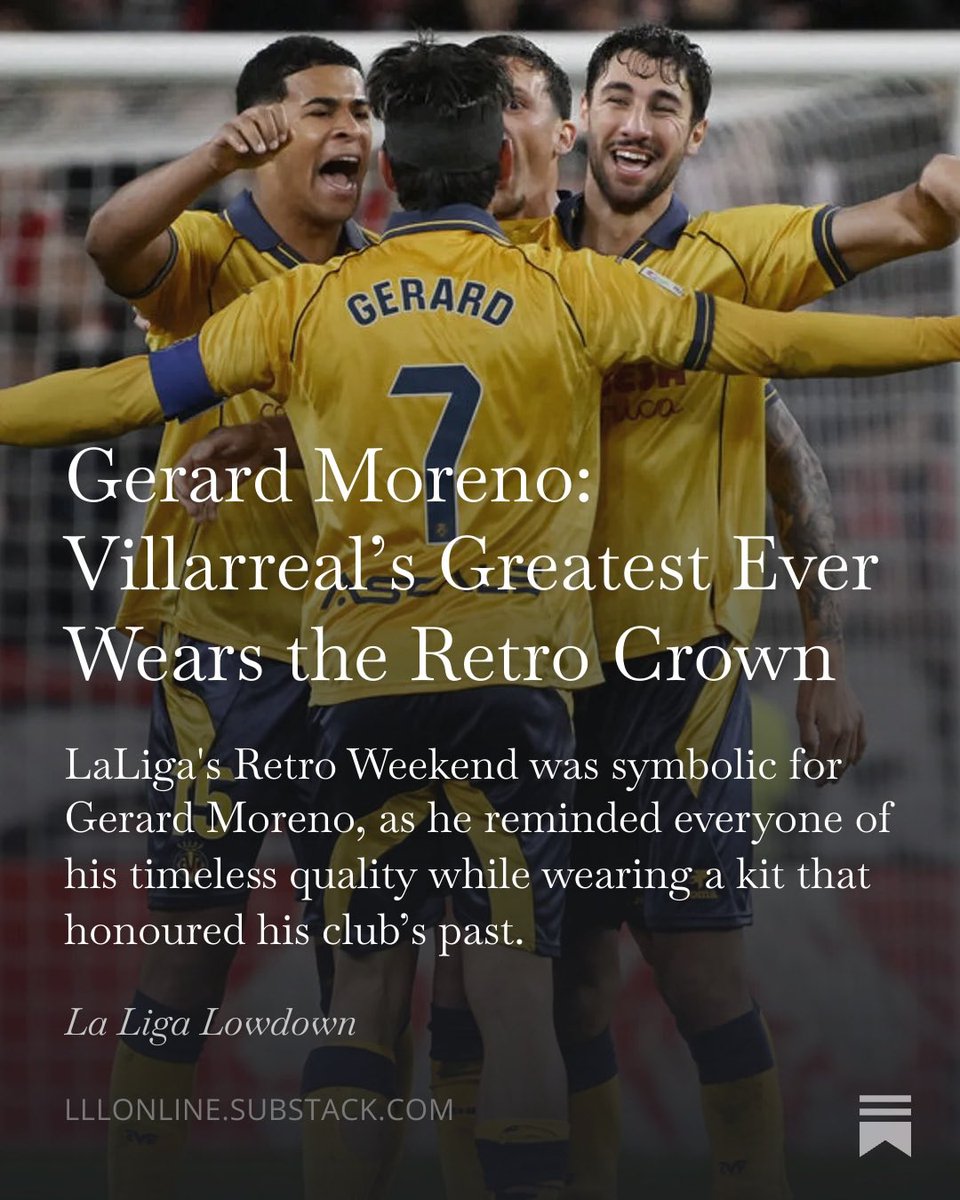 LaLigaLowdown's tweet image. Make sure that you consider subscribing if you’re looking for more Spanish football content like this 😊

✍️ @louiscxtt 

🔗 lllonline.substack.com/p/gerard-moren…

#LLL 
🧡🇪🇸⚽️
