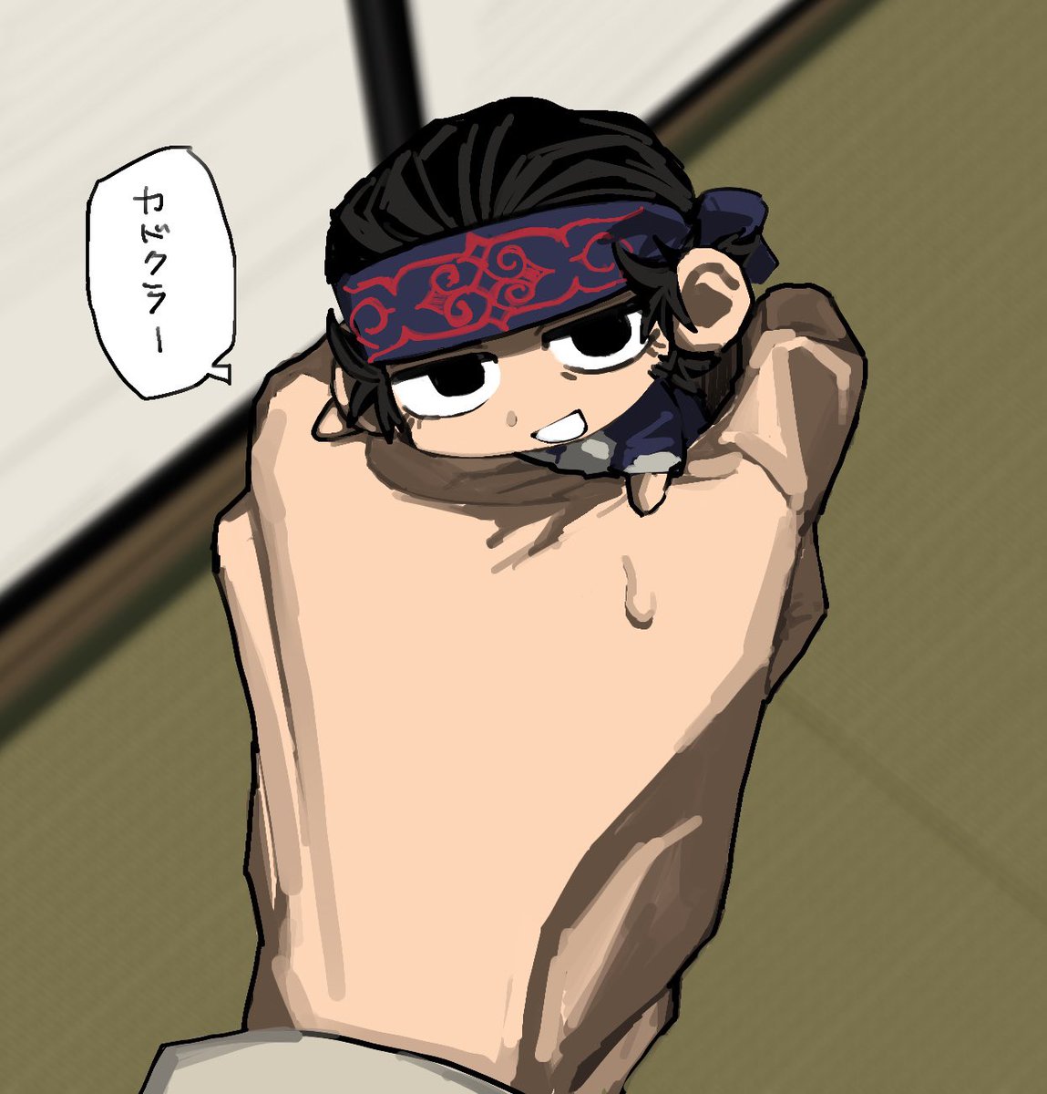 鍵垢の絵を着色