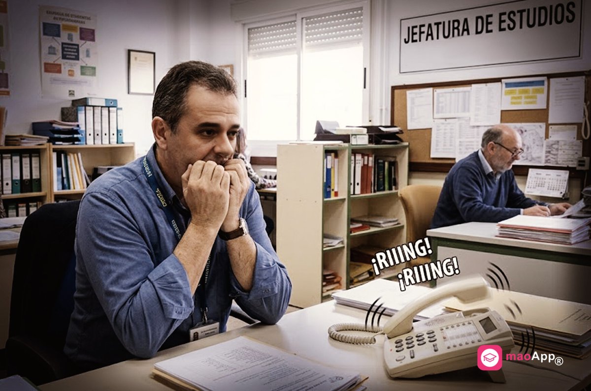 maoappEduca's tweet image. Jefe de Estudios al borde de un ataque de Inspector
maoapp.es/equipo-directi… #jefeestudios #jefedeestudios #inspector #inspeccion #inspectorEducacion #inspeccionEducacion
