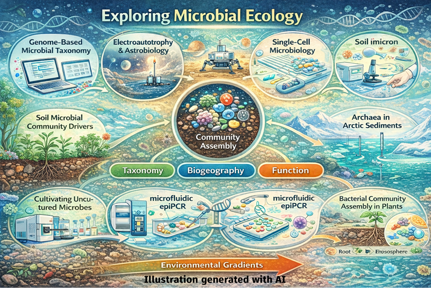 journal_mlife's tweet photo. Microbial Ecology in focus — #mLife Collection I
From single-cell heterogeneity to global biogeography, and from uncultured microbes to ecosystem functioning, these studies reveal how microbial communities are structured, function, and evolve.
⬇️10 papers in the Collection https://t.co/fcbWudBUNj