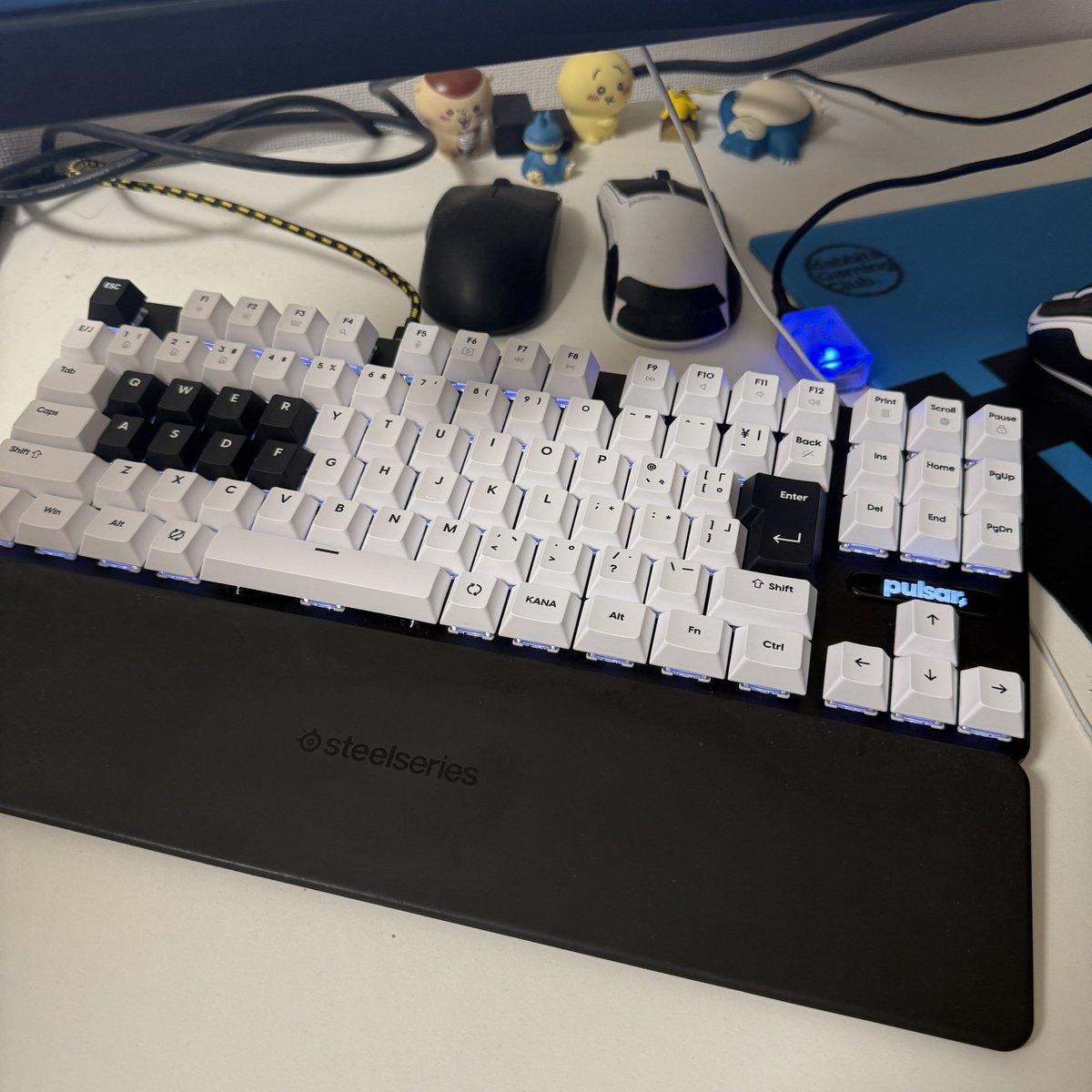 02luana21's tweet photo. Pulsar PCMK 3HE TKL届いた！デバイス全部pulsarになった🐷 https://t.co/9t74Ku6TeI