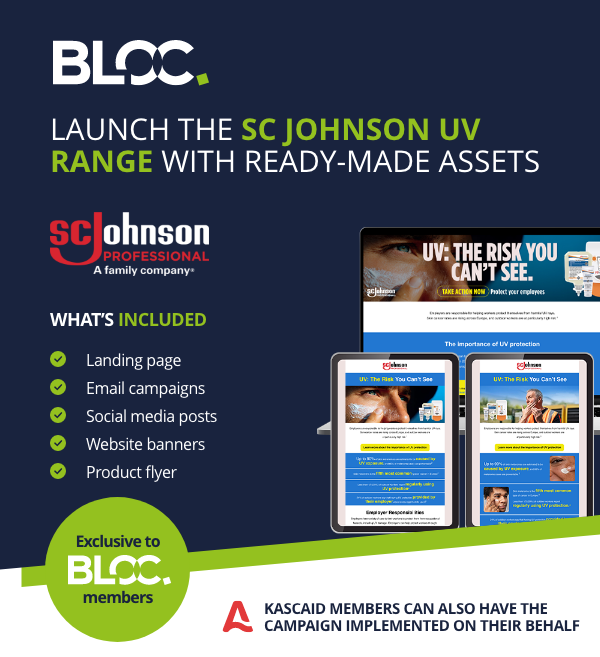 BLOCgrp's tweet photo. Introducing the SC Johnson Professional UV Sun Protection Marketing Toolkit, now available exclusively to BLOC Group members.

For more information or to request the marketing toolkit, contact marketing@bloc-group.co.uk https://t.co/zTTXvyjGsu