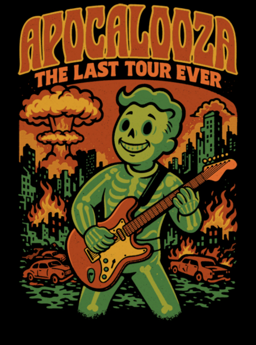 qwertee's tweet photo. "Apocalooza" for just 12hr more on https://t.co/PrRul7wbSk RePost for chance at FREE TEE! https://t.co/Re40JzXkxo