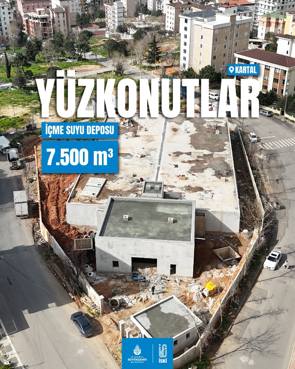SafakBasa's tweet photo. 💧🌿 İçme suyu yatırımlarımız artarak devam ediyor.

🚧 Kartal ilçemizde;

📍 7.500 metreküp kapasiteli Yüzkonutlar İçme Suyu Deposu,

📍 12.500 metreküp kapasiteli Esentepe İçme Suyu Deposu,

📍 5.000 metreküp kapasiteli Soğanlık İçme Suyu Deposu inşaat çalışmalarımızı hız kesmeden sürdürüyoruz.

İçme suyu depolama kapasitemizi artırıyor, altyapımızı şehrimizin ihtiyaçlarına uygun hâle getiriyoruz. 🌱