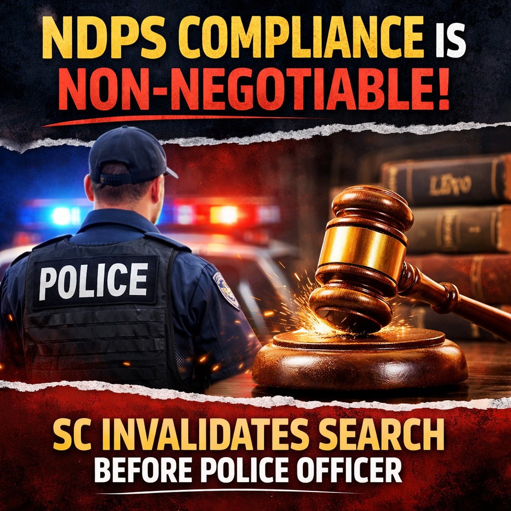 HOGuptaandAsso1's tweet image. The Supreme Court has observed that a personal search conducted after offering the accused the option of a police officer violates Section 50 of the NDPS Act.
hogupta.blogspot.com/2026/04/when-p…
#NDPS #Supremecourt #Search #Himachal #Police #HOGlegal #Law #Legal #advocate