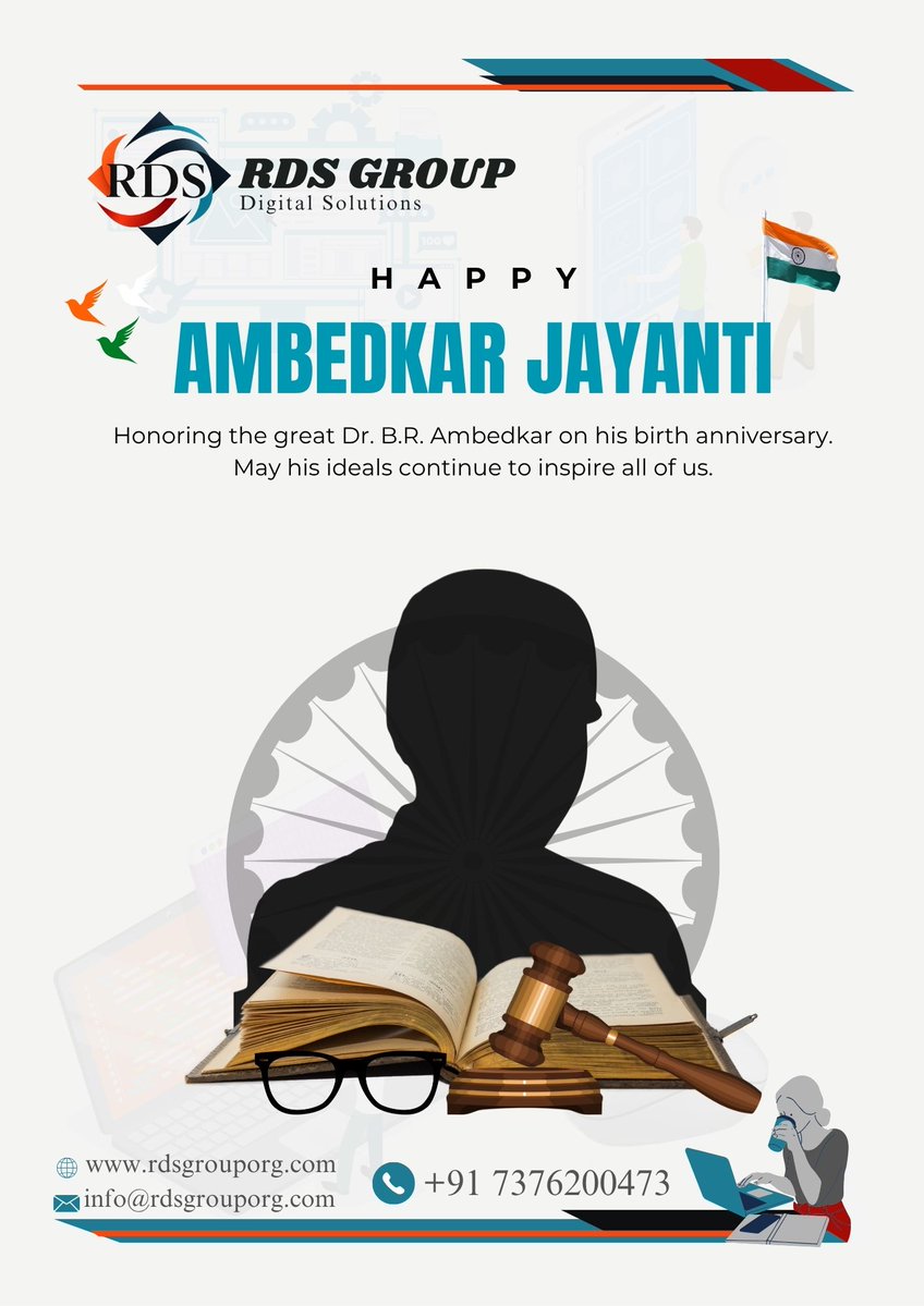 rdsgrouporg's tweet image. Empower. Educate. Innovate. 📘💻Remembering Dr. B.R. Ambedkar.

#rdsgroup
#AmbedkarJayanti
#TechCompany
#DigitalSolutions
#Equality
#Innovation
#India