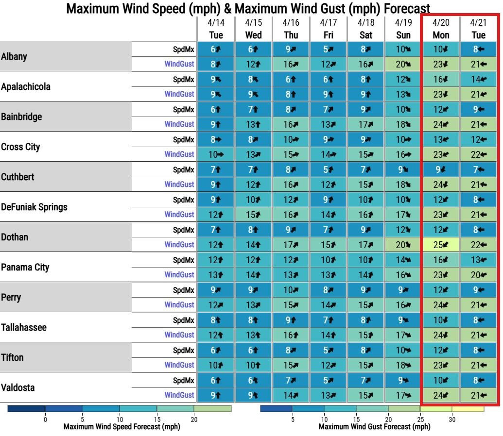 NWS Tallahassee tweet media