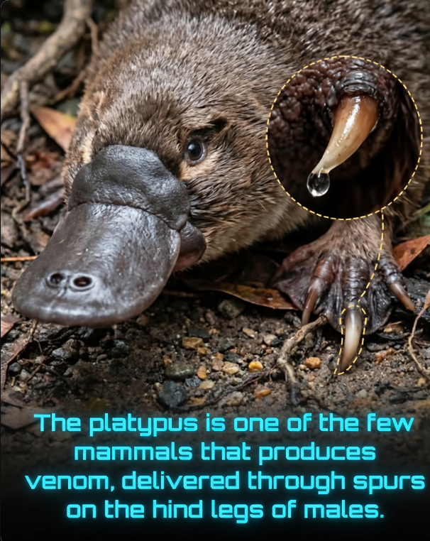 Rainmaker1973's tweet image. The platypus is one of the world’s strangest and most defiant biological oddities — a venomous mammal that seems to break all the rules.

While it may resemble a whimsical mix of duck, beaver, and otter, the male platypus possesses a formidable secret weapon: sharp,