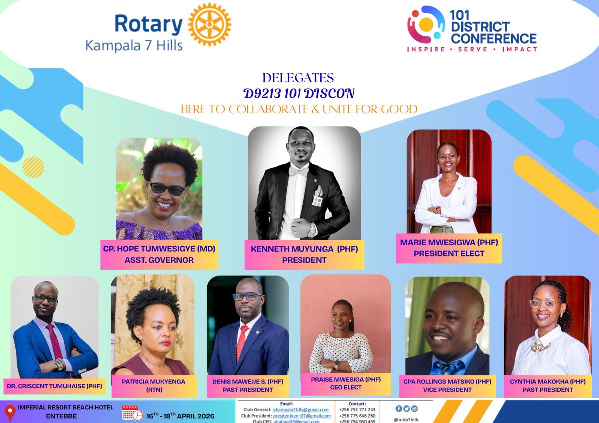 Rotary Club of Kampala 7 Hills tweet media