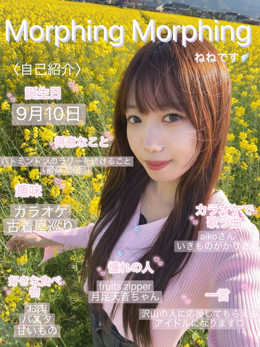 ねね＠morphing×morphing tweet media