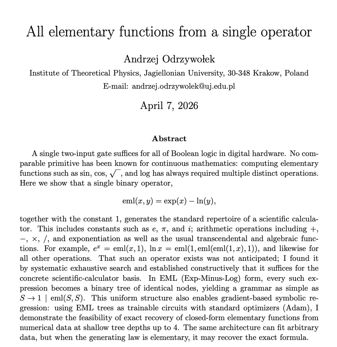 IntuitMachine's tweet photo. I just had Claude generate the different mathematical functions described in a recent paper.   So damn cool! https://t.co/LFpriivegW