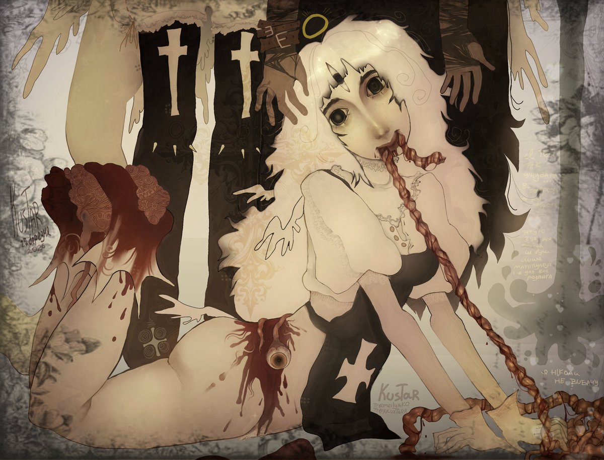 kkustarr's tweet photo. #art #oc #digiatlart #gore #eroguro 
Pipisya https://t.co/TBGd0Tkwy3