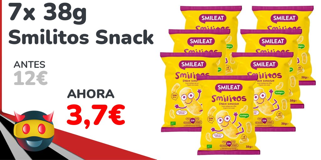 michollo's tweet image. 🧀🔥 ¡SMILITOS en pack ahorro! 🔥 7 bolsas de snack ecológico sin sal ni aditivos… ¡perfectos para peques y adultos 😱 ⚠️ ¡Chollazo saludable! 👇

▶️ michollo.to/0FeUq

#Chollos #Supermercado #Snack #Ahorro #Ofertas