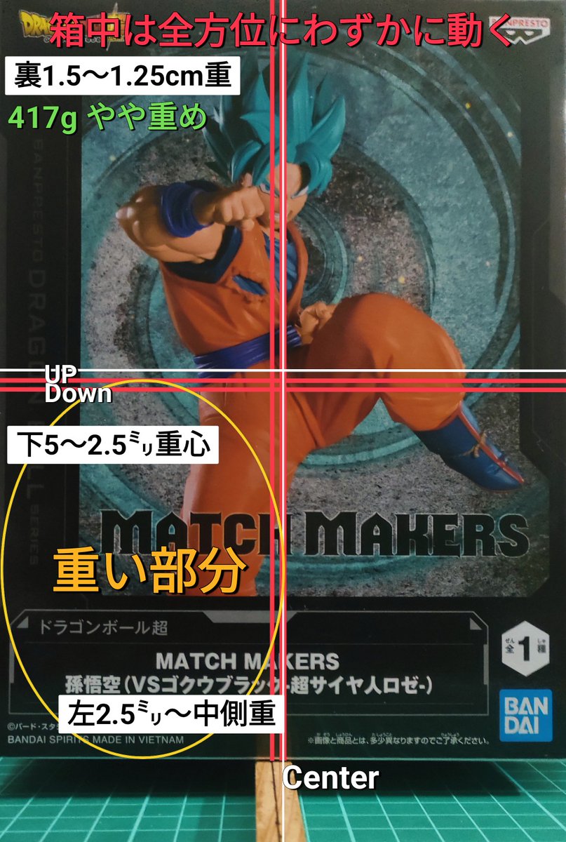 重心情報 ドラゴンボール超 MATCH MAKERS 孫悟空（VSゴクウブラック-超
