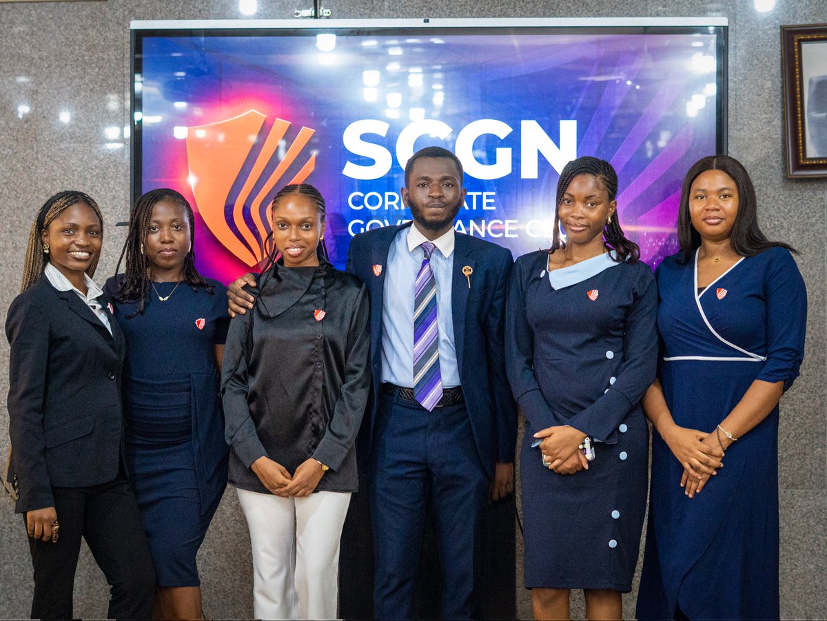 Unilag_CGC's tweet photo. With over 80 pioneer members, the SCGN Corporate Governance Club is set on a path of excellence, growth, and meaningful impact. The foundation has been laid, and the journey ahead promises purpose and innovation. 

This is more than an inauguration, it is the birth of a legacy. https://t.co/aBAGM8t9p9